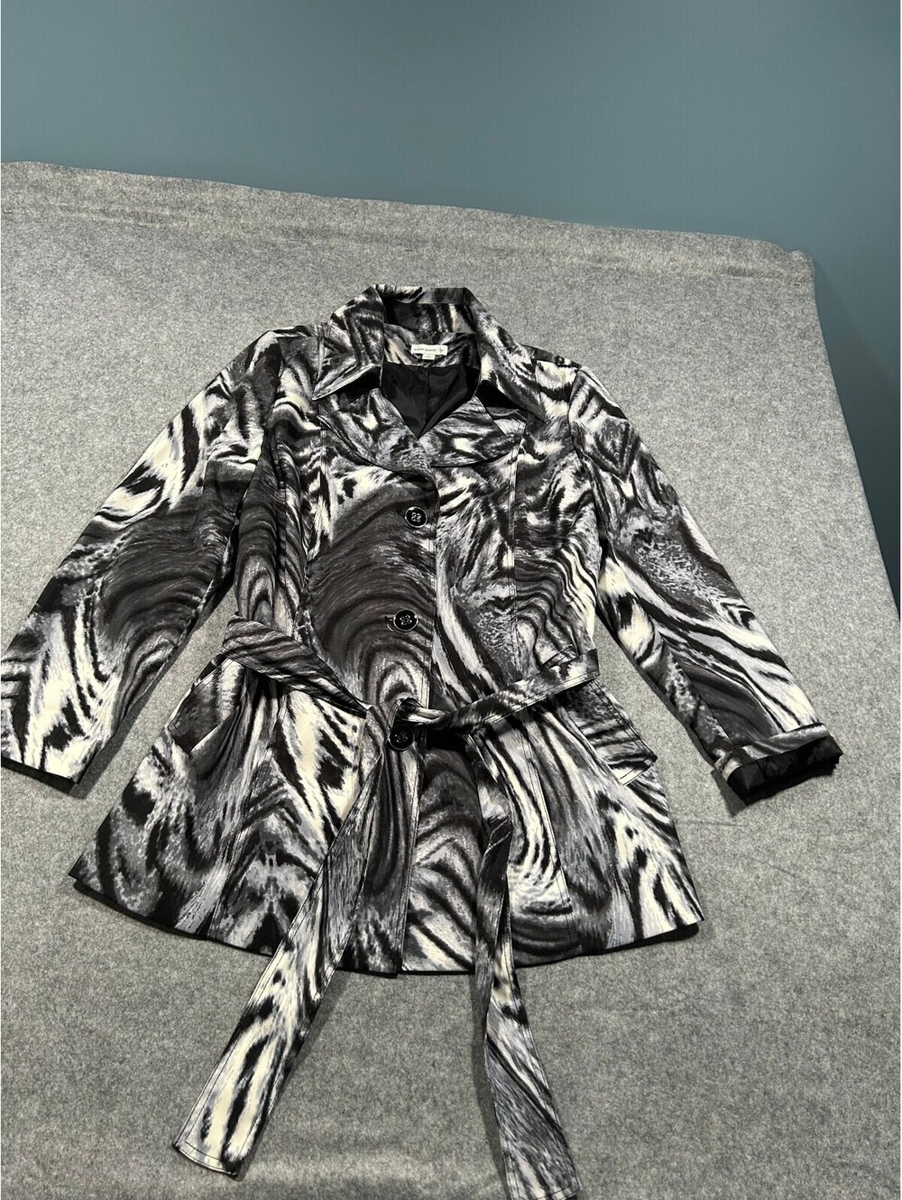 Susan Graver Trench Coat Size L